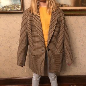 Plaid express blazer